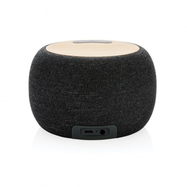 Logo trade promotional items image of: RCS Rplastic/PET and bamboo 5W speaker