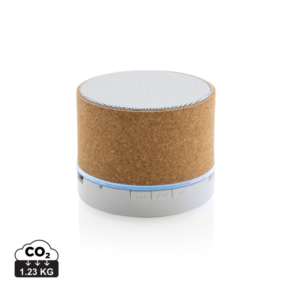 Logo trade promotional gift photo of: Cork 3W wireless speaker