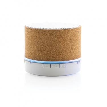 Logo trade promotional gifts image of: Cork 3W wireless speaker