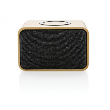 Logotrade promotional products photo of: RCS Rplastic 3W speaker with bamboo 5W wireless