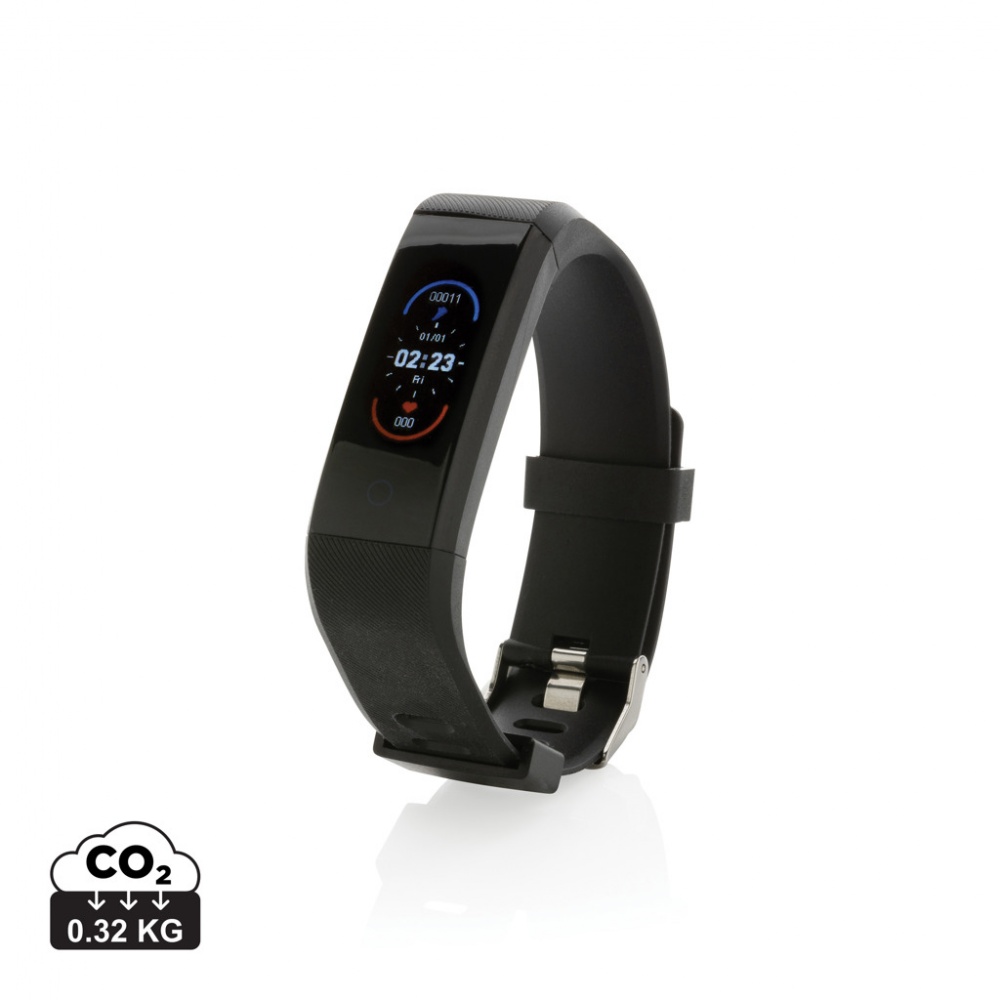 Logo trade promotional merchandise picture of: RCS recycled TPU Sense Fit with heart rate monitor