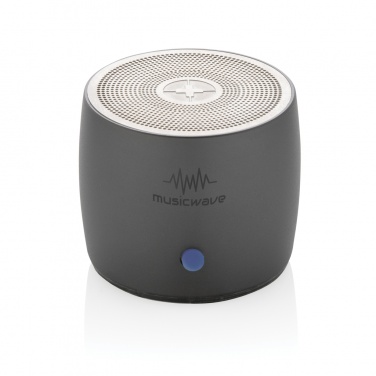 Logo trade business gift photo of: Swiss Peak RCS recycled aluminum 3W bass speaker