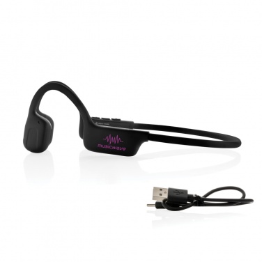 Logo trade advertising products image of: Urban Vitamin Glendale RCS rplastic air conductive headphone