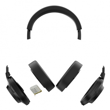 Logo trade promotional items picture of: Irvine RCS recycled and repairable ANC wireless headphone