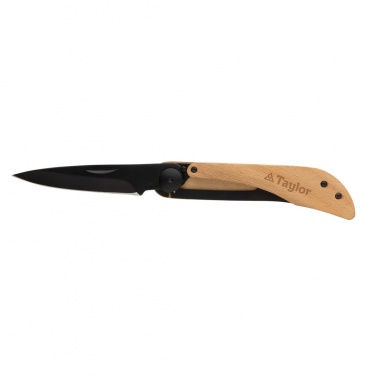 Logo trade promotional gifts picture of: Nemus Luxury Wooden knife with lock