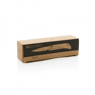 Logo trade business gifts image of: Nemus Luxury Wooden knife with lock