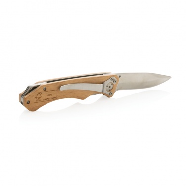 Logotrade promotional gift picture of: Wooden outdoor knife