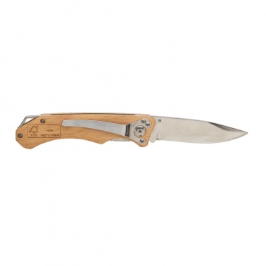 Logo trade promotional product photo of: Wooden outdoor knife