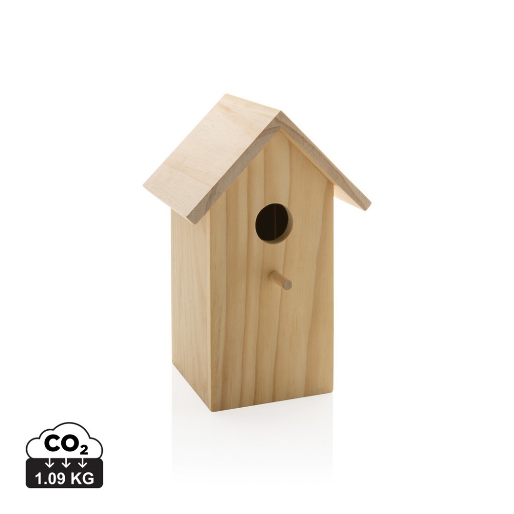 Logo trade promotional items picture of: Wooden birdhouse