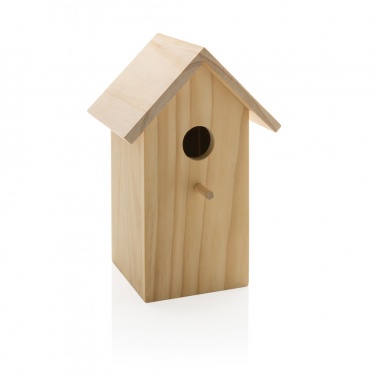 Logo trade promotional giveaway photo of: Wooden birdhouse