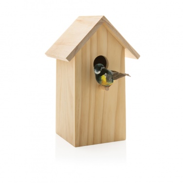 Logo trade promotional items image of: Wooden birdhouse