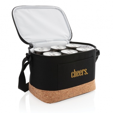 Logotrade promotional item picture of: Two tone cooler bag with cork detail