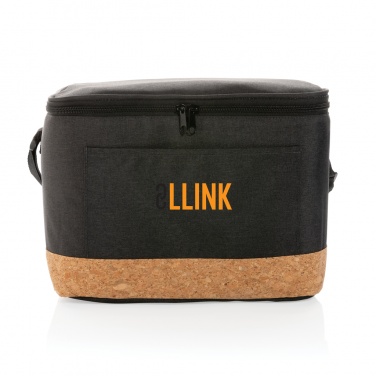 Logo trade promotional products image of: Impact AWARE™ XL RPET two tone cooler bag with cork detail