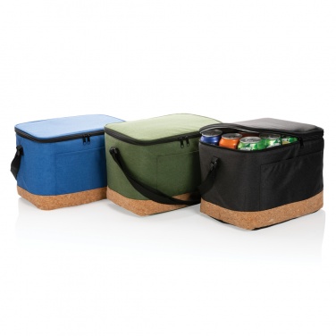 Logo trade promotional merchandise photo of: Impact AWARE™ XL RPET two tone cooler bag with cork detail