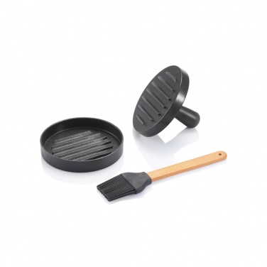 Logotrade advertising product picture of: BBQ set with hamburger press and brush