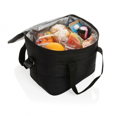 Logotrade promotional item picture of: Pedro AWARE™ RPET deluxe cooler bag with 5W solar panel