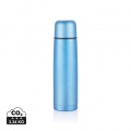 Stainless steel flask, blue