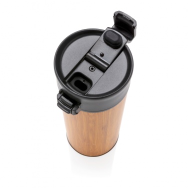 Logotrade promotional item image of: Bogota vacuum bamboo coffee mug