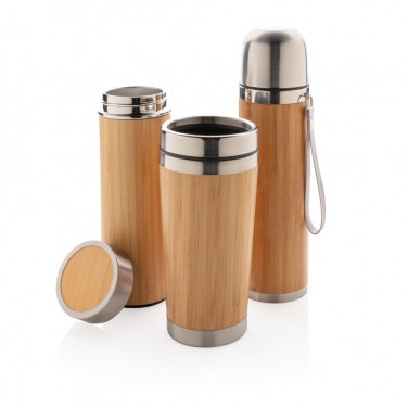 Logo trade corporate gifts image of: Bamboo tumbler