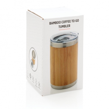 Logo trade promotional product photo of: Bamboo coffee to go tumbler