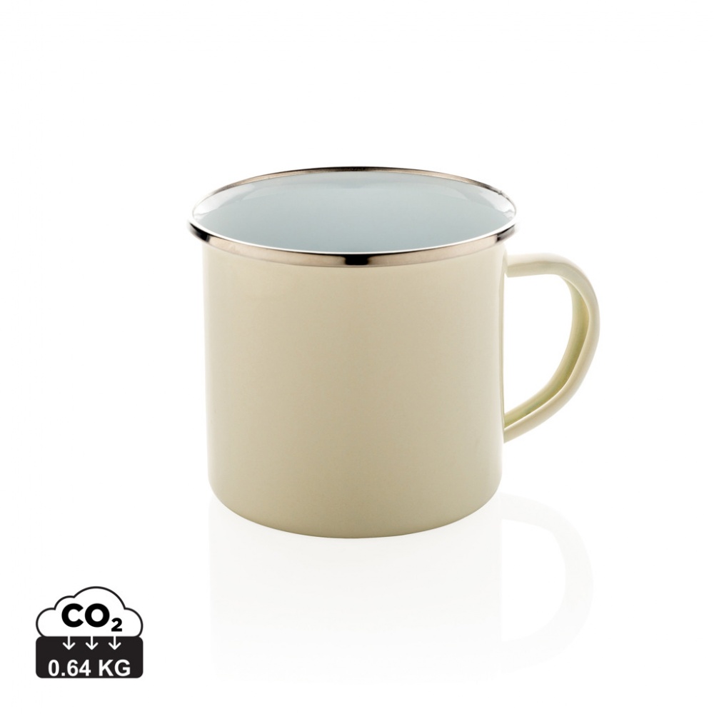 Logo trade advertising product photo of: Vintage enamel mug