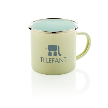 Logo trade promotional products image of: Vintage enamel mug