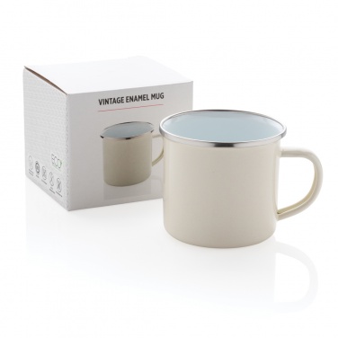 Logo trade promotional products image of: Vintage enamel mug