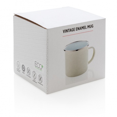 Logo trade promotional gifts image of: Vintage enamel mug