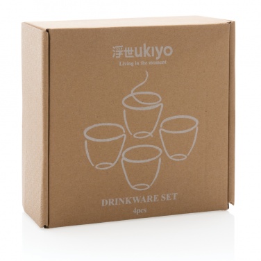 Logo trade promotional merchandise picture of: Ukiyo 4pcs drinkware set