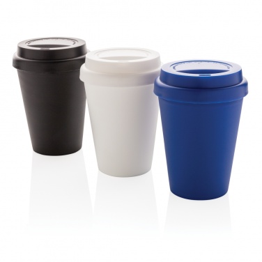 Logo trade corporate gifts picture of: Reusable double wall coffee cup 300ml