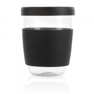 Logo trade promotional giveaways picture of: Ukiyo borosilicate glass with silicone lid and sleeve