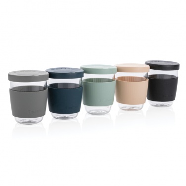 Logotrade promotional item image of: Ukiyo borosilicate glass with silicone lid and sleeve