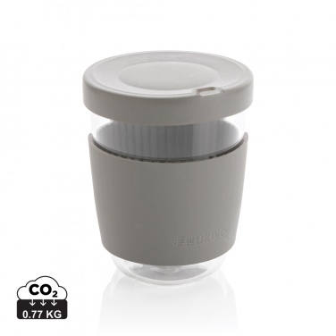 Logo trade promotional giveaways image of: Ukiyo borosilicate glass with silicone lid and sleeve