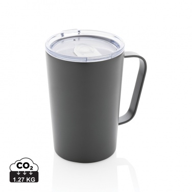 Logotrade promotional product image of: RCS Recycled stainless steel modern vacuum mug with lid