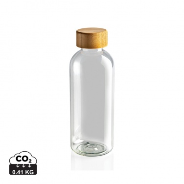 Logo trade business gift photo of: RCS RPET bottle with bamboo lid