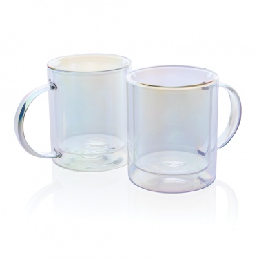 Logotrade business gifts photo of: Deluxe double wall electroplated glass mug