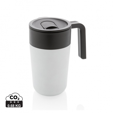 Logotrade promotional gift picture of: GRS Recycled PP and SS mug with handle