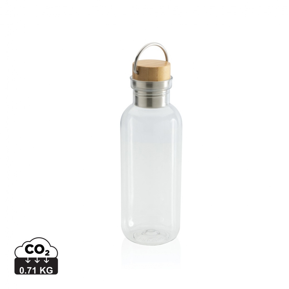 Logotrade advertising product picture of: RCS RPET bottle with bamboo lid and handle