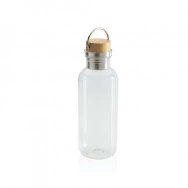 Logotrade corporate gift image of: RCS RPET bottle with bamboo lid and handle