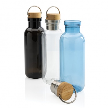 Logo trade promotional giveaways image of: RCS RPET bottle with bamboo lid and handle