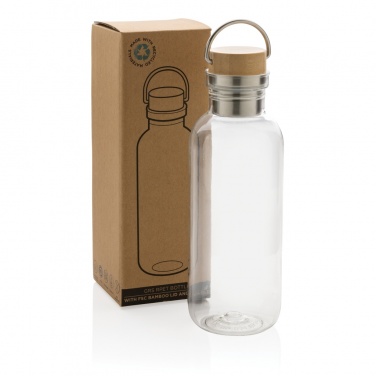 Logo trade advertising product photo of: RCS RPET bottle with bamboo lid and handle