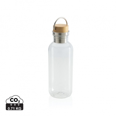 Logo trade business gift photo of: RCS RPET bottle with bamboo lid and handle