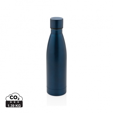 Logo trade promotional merchandise photo of: RCS Recycled stainless steel solid vacuum bottle