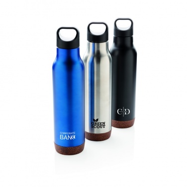 Logo trade promotional giveaway photo of: Cork leakproof vacuum flask