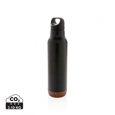 Logo trade promotional gifts image of: Cork leakproof vacuum flask