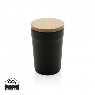 Logo trade promotional gifts picture of: GRS certified recycled PP mug with bamboo lid