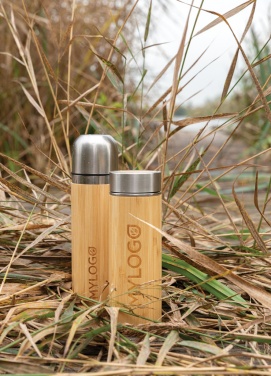 Logotrade promotional product picture of: Bamboo vacuum travel flask