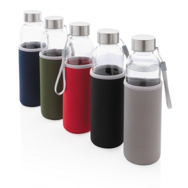 Logotrade corporate gift image of: Glass bottle with neoprene sleeve