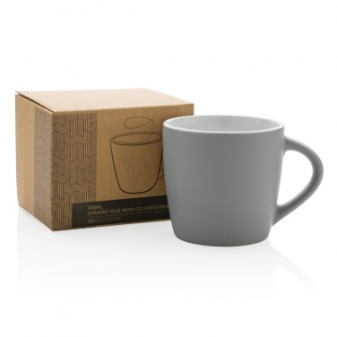 Logo trade promotional items picture of: Ceramic mug with coloured inner 300ml