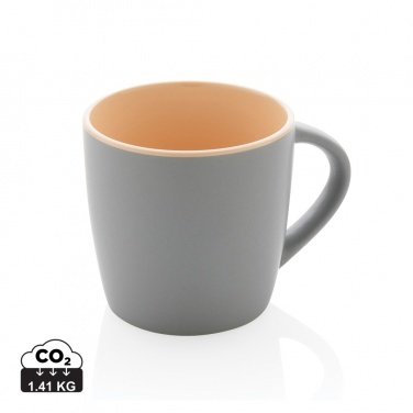 Logo trade promotional items image of: Ceramic mug with coloured inner 300ml